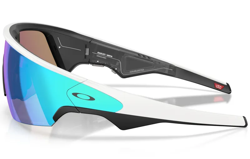 Oakley Meta Vanguard in White Frame with Prizm Saphire Lens-3