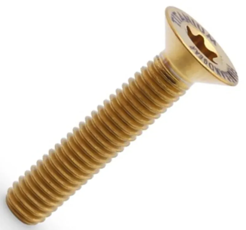 Framesandgear Titanium Countersunk Top Cap Bolt in Gold