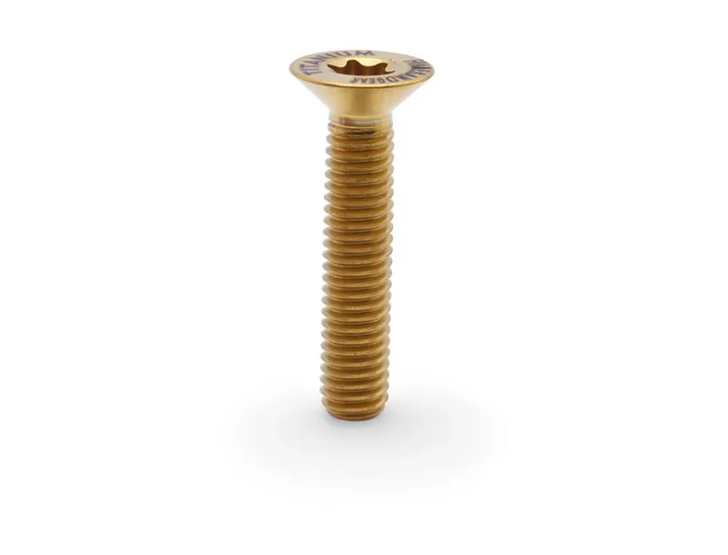 Framesandgear Titanium Countersunk Top Cap Bolt in Gold-1