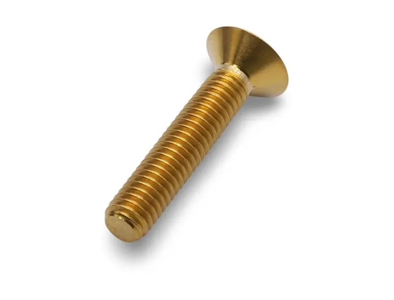 Framesandgear Titanium Countersunk Top Cap Bolt in Gold-2