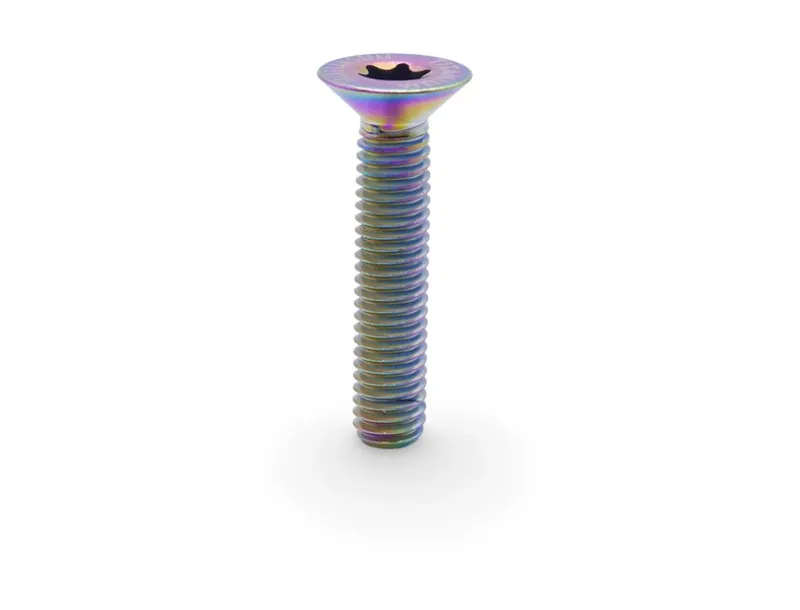 Framesandgear Titanium Countersunk Top Cap Bolt in Oil Slick-1