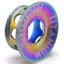 Framesandgear Titanium Crank Arm Cover Bolt in Oil Slick