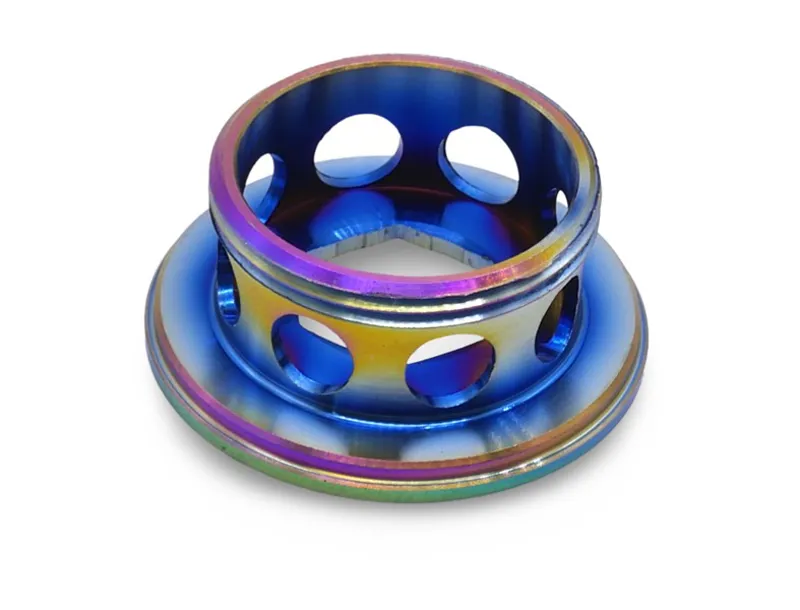 Framesandgear Titanium Crank Arm Cover Bolt in Oil Slick-2