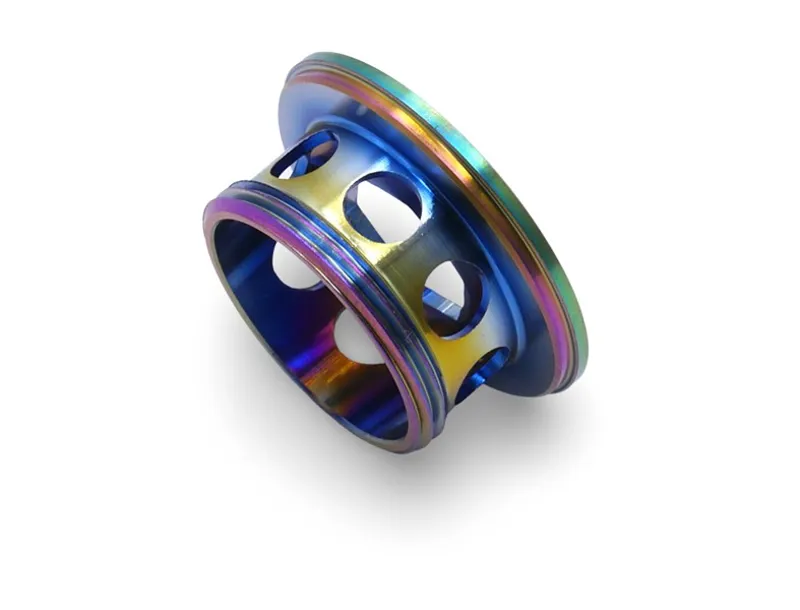 Framesandgear Titanium Crank Arm Cover Bolt in Oil Slick-1