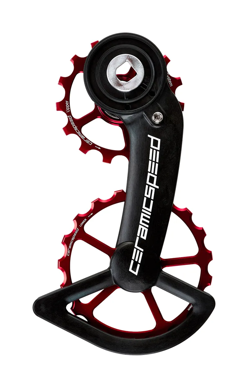 CeramicSpeed Oversize Pulley Wheels for Sram Red Force 12 Speed in Red EX Display