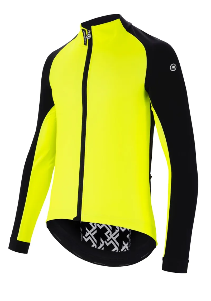 Assos Mille Gt 3/3 Jacket Evo in Fluro Yellow size Medium-1