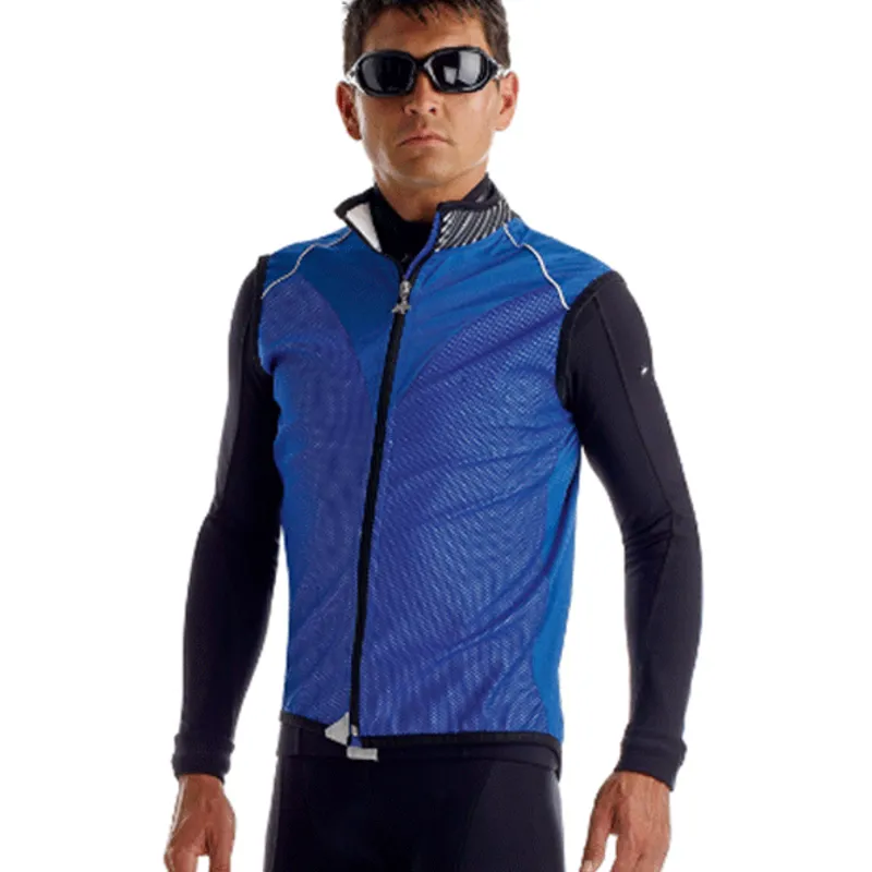 Assos Shells Element Zero Gilet in Blue size Large-3