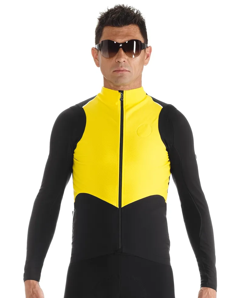 Assos tiburuGiletEquipe Volt Yellow Gilet-1