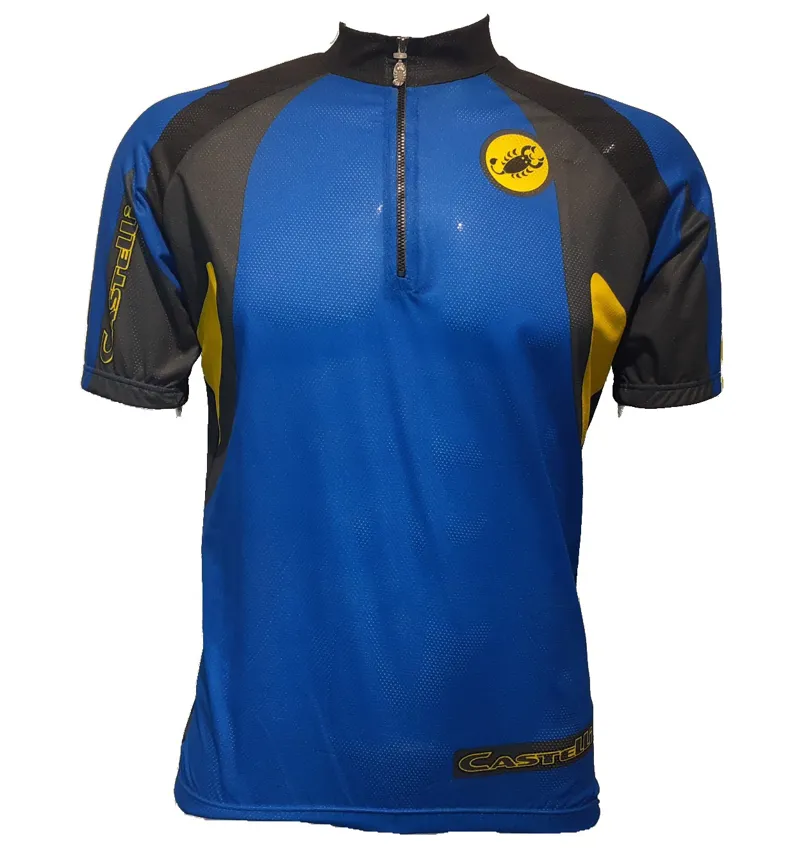 Castelli Scuba Short Sleeve Jersey in Blue Shop Soiled
