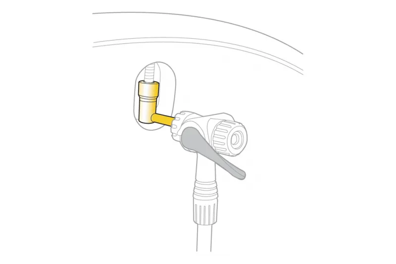 Topeak Pressure Rite - Presta disc wheel adaptor-1