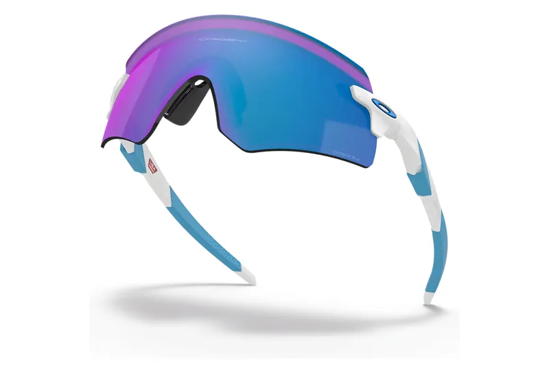 Oakley Encoder In Polished White Frame with Prizm Sapphire Lens-4