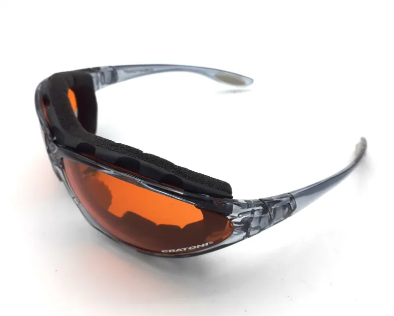 Cratoni Padded 3 Lens System Sunglasses in Crystal Grey with Case