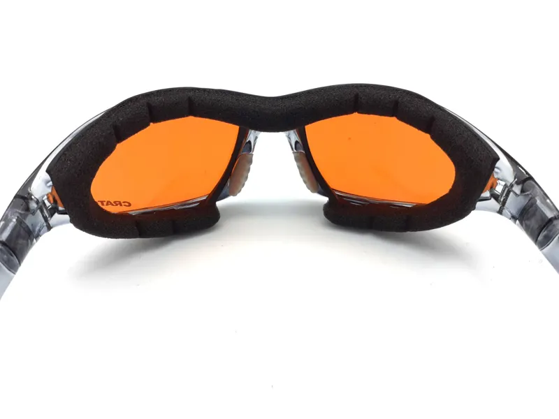 Cratoni Padded 3 Lens System Sunglasses in Crystal Grey with Case-1