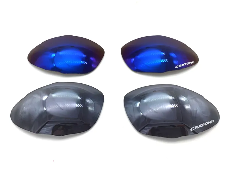 Cratoni Padded 3 Lens System Sunglasses in Crystal Grey with Case-2