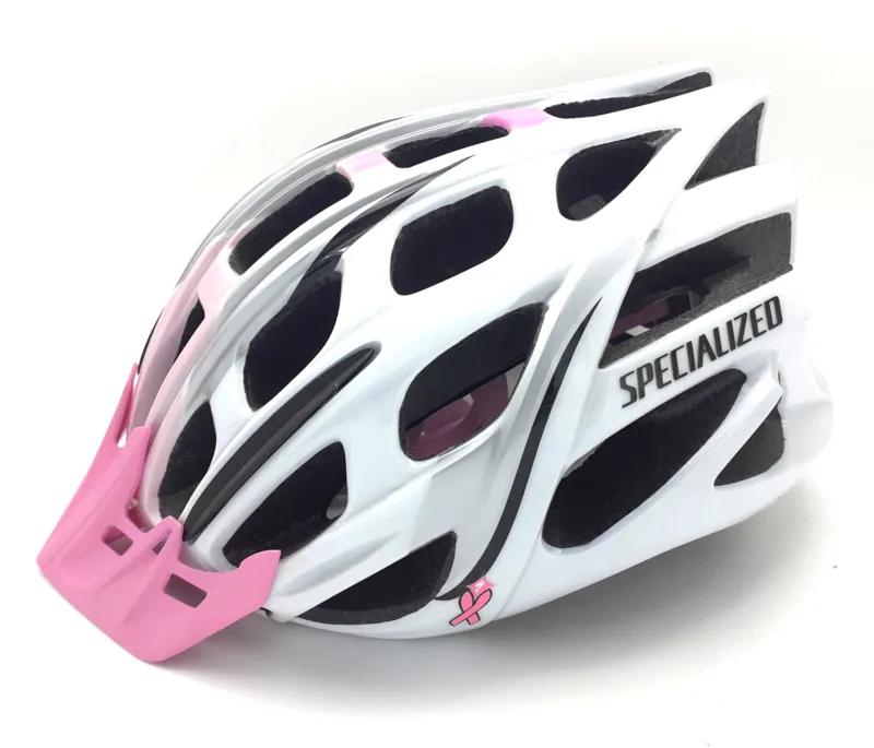 Specialzed Propero Helmet Pink Ribbon Breast Cancer Limited Edition in Pink White size Large