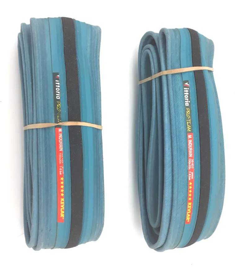 Vittoria Pro Team 5 Star Miguel Indurain Green Clincher Pair of 20c Tyres-1