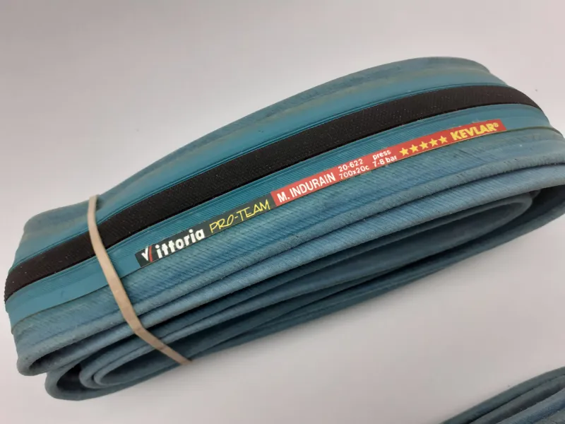 Vittoria Pro Team 5 Star Miguel Indurain Green Clincher Pair of 20c Tyres-3