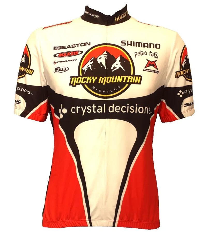 Team Rocky Mountain Crystal Decisions Short Sleeve Jersey size Large Shop Soiled