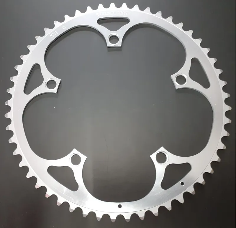 Stronglight Dural 135BCD Campagnolo 8/9/10 Compatible 53T Chainring in Silver-1