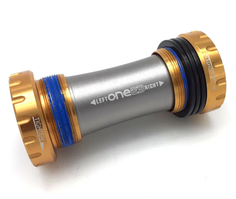 One23 Ceramic Bearings Bottom Bracket Fits Shimano Hollow Tech II in Dark Gold