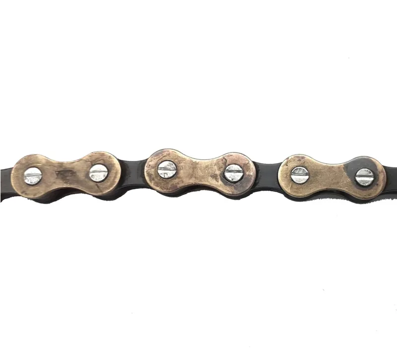 Regina Extra ORO BX 7.2mm 5/6 Speed Vinatge NOS 112 Link Chain in Black Gold Shop Soiled