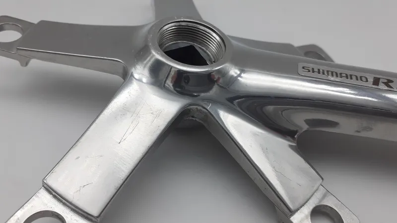 Shimano RSX A416 170mm Square Taper Right Cranks Arm Only Without Rings in Silver-1