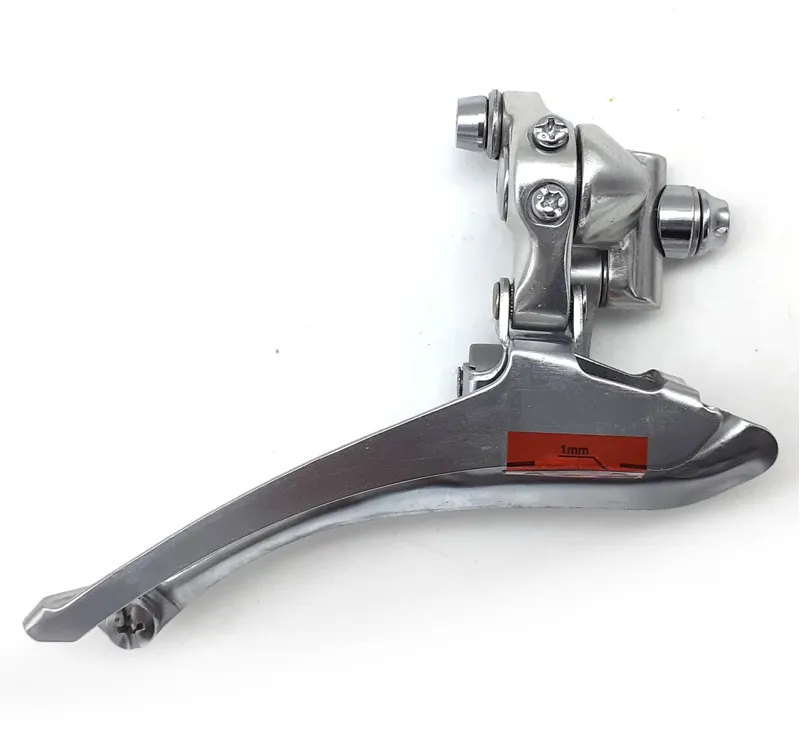 Shimano RX100 Double 8 Speed Braze On Front Derailleur in Silver