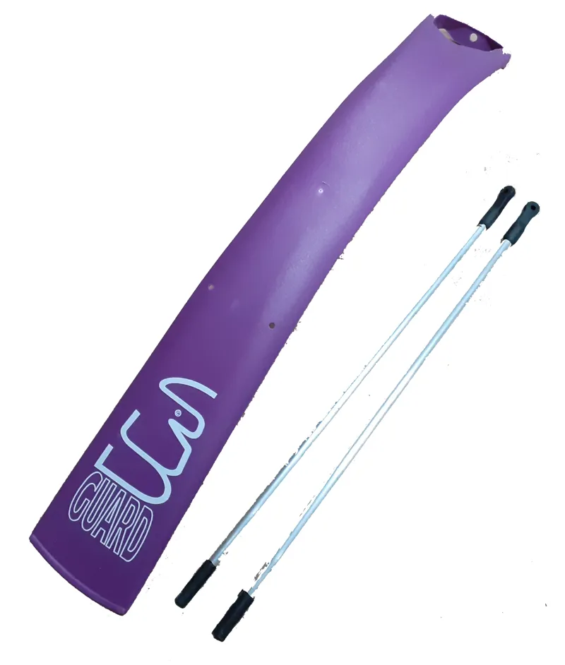 Crud Guard Rear MTB Mudguard in Purple NOS Bolts Missing