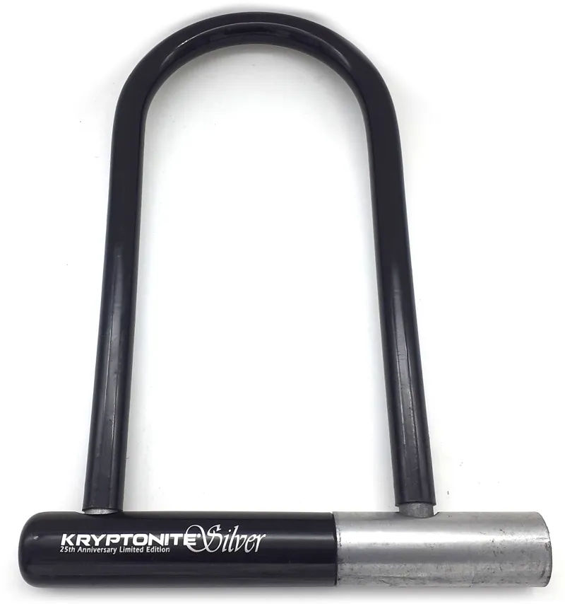 Kryptonite Silver ATB 220mm D-Lock in Black NOS Shop Soiled
