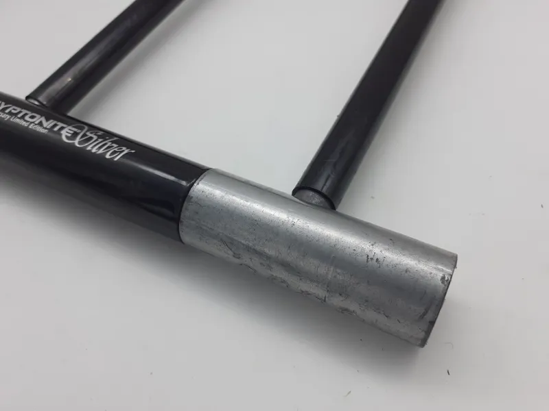 Kryptonite Silver ATB 220mm D-Lock in Black NOS Shop Soiled-1