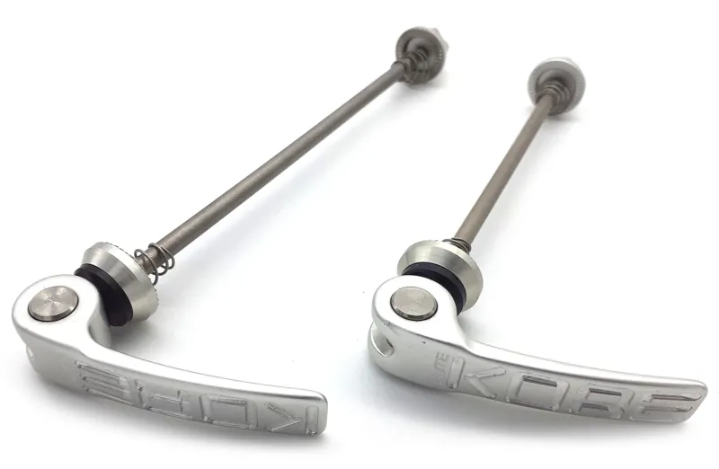 Kore Elite Titanium/CroMo MTB Quick Release Skewer Set in Silver NOS