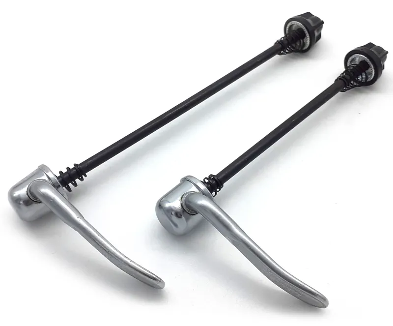 Shimano Steel Road Quick Release Skewer Set in Silver