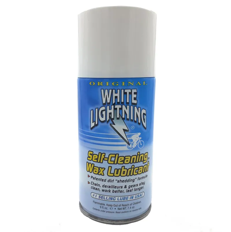 White Lightning Spray Wax Chain Lube 9oz Spray