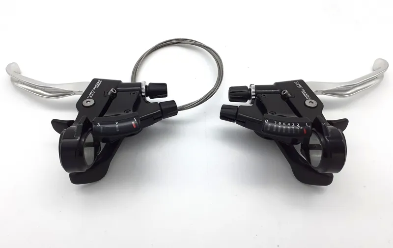 Shimano Deore LX M567 3x8 Speed Shifter and Brake Lever Set in Black-1