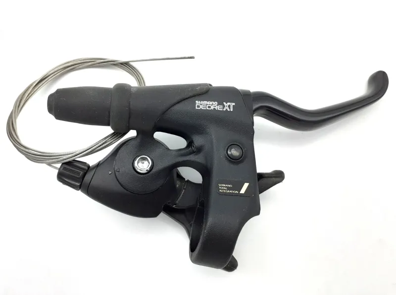 Shimano Deore XT M095 3x7 Speed Shifter and Brake Lever Set in Black-2