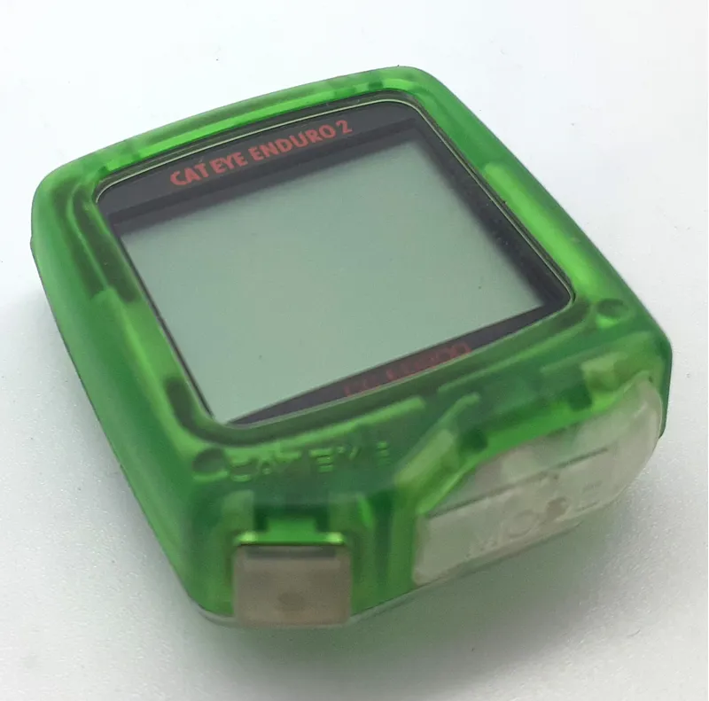 Cateye Enduro 2 Wired Computer in Green Transparent-2