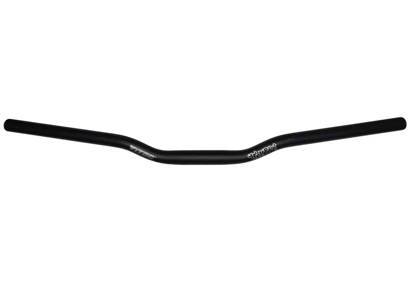 Titec Hell Bent 1.5 Inch Rise 673mm with 25.4mm Clamp Handlebar In Black Shop Soiled