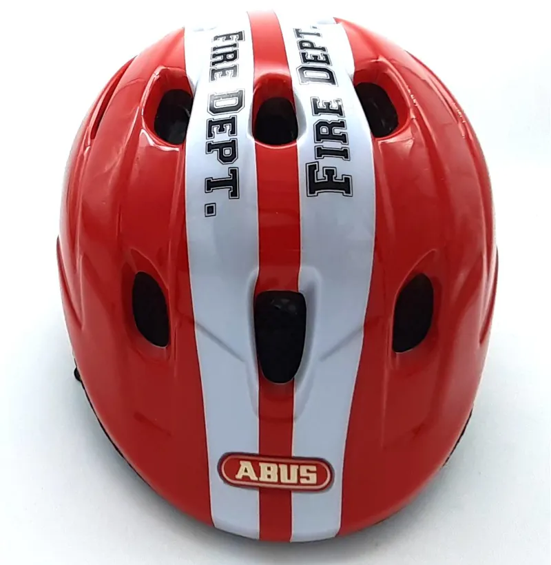 Abus New Piccolino II 48-54cm Childs Helmet in Red Fire Dept. NOS-1