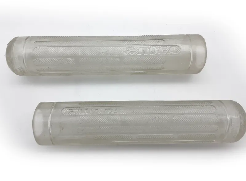 Tioga Pro X Handlebar Grip In Clear Retro 1990s NOS-1