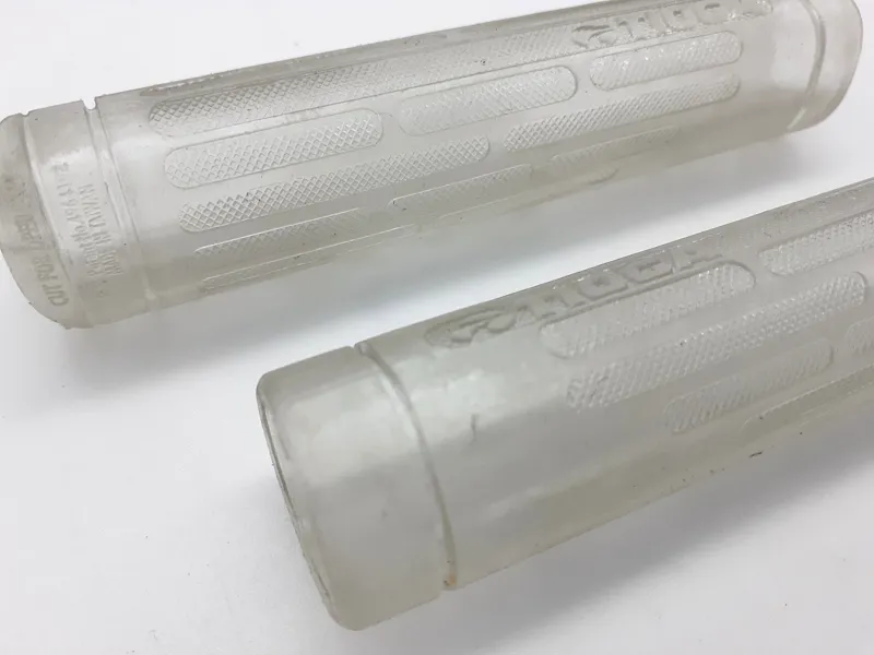 Tioga Pro X Handlebar Grip In Clear Retro 1990s NOS-3