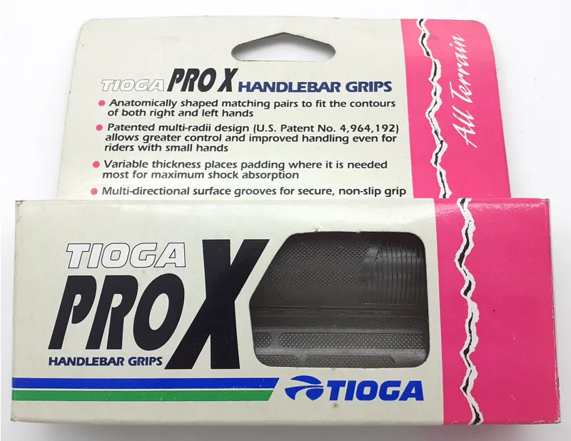Tioga Pro X Handlebar Grip In Clear Retro 1990s NOS-2