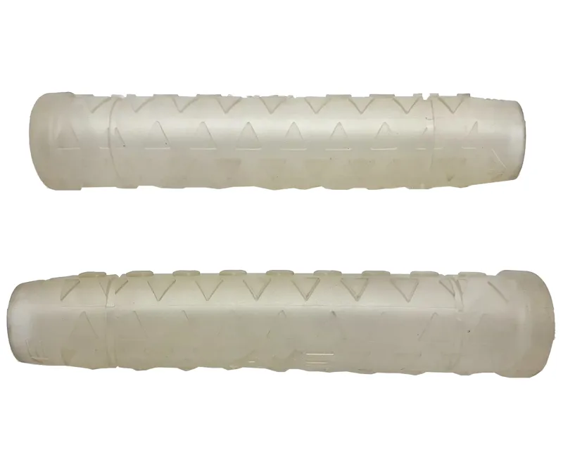 AME Tri-Star Pure Vulcathene Grips in Clear Retro 1990s NOS