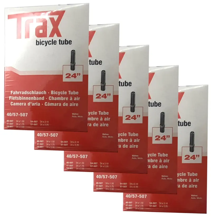 Trax 24x1.5-2.2 Schrader Valve Inner Tube Pack of 5-3