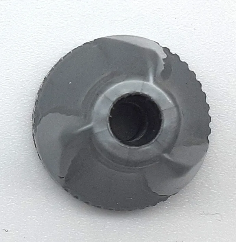 Triple Twisted Quick Release Skewer Nut in Grey NOS-2