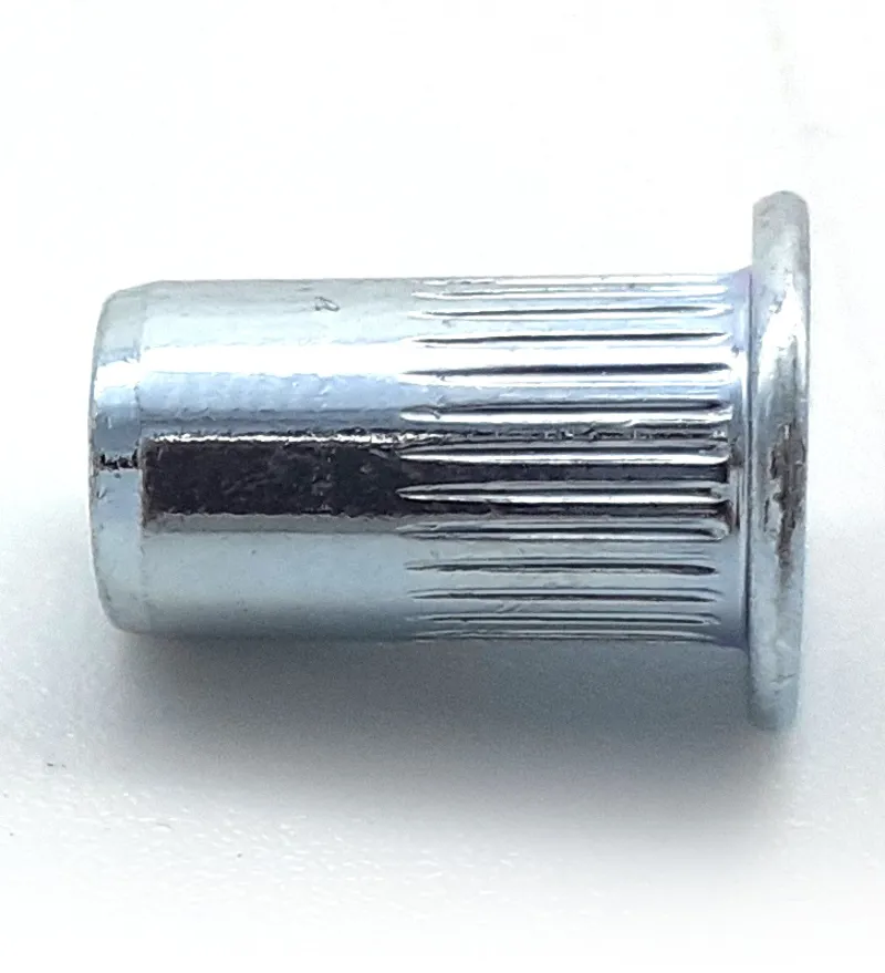 M6 Large Flange Rivet Nuts in Bright Zinc Plated Steel-1