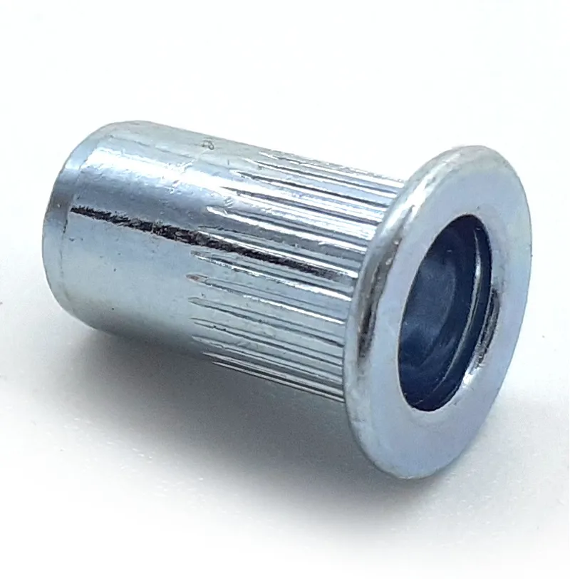 M6 Large Flange Rivet Nuts in Bright Zinc Plated Steel