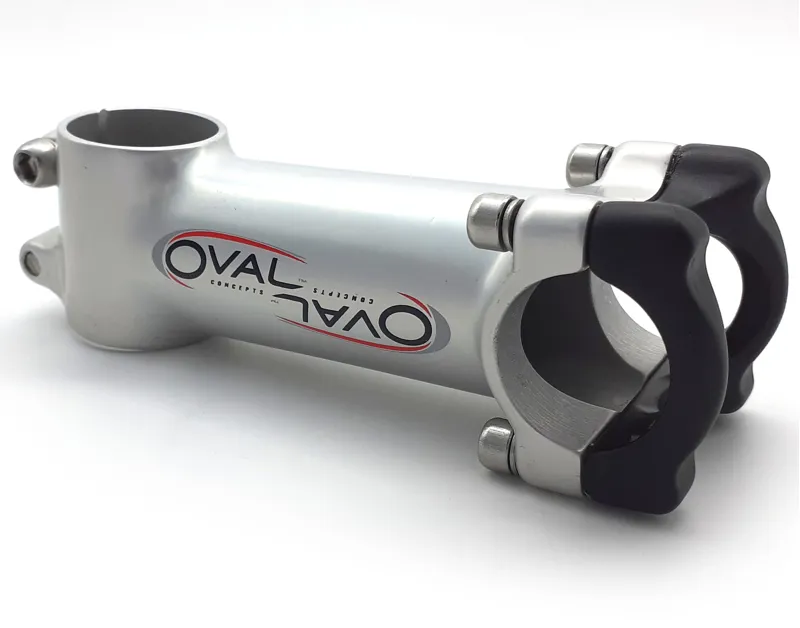 Oval R700 Alloy Stem 100mm 6Deg with 26mm Clamp in Silver