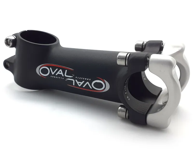 Oval R700 Alloy Stem 100mm 27Deg with 26mm Clamp in Black