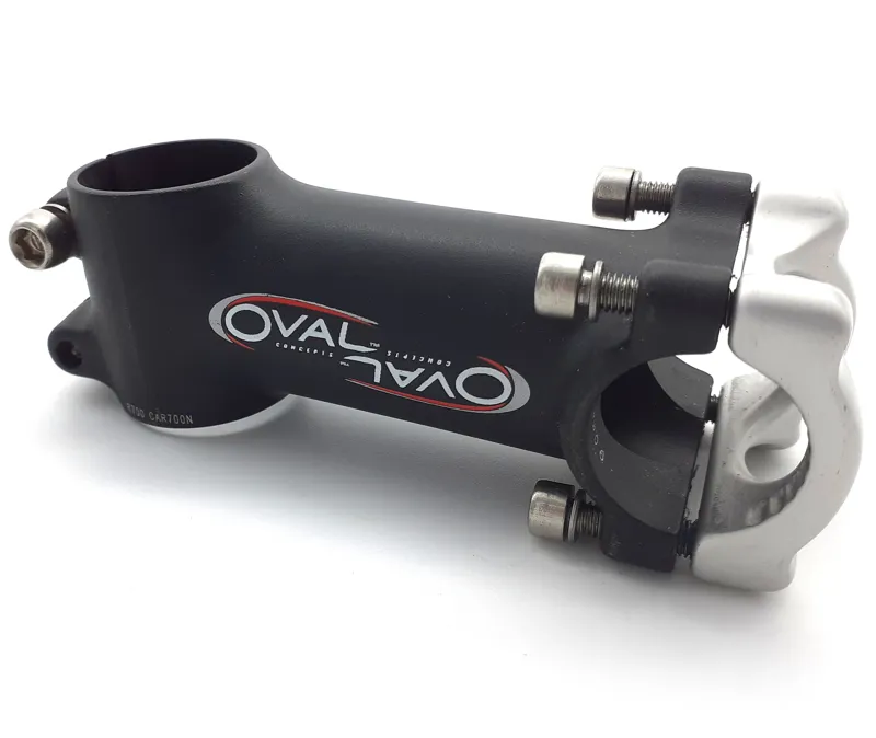 Oval R700 Alloy Stem 90mm 6Deg with 26mm Clamp in Black Shop Soiled	