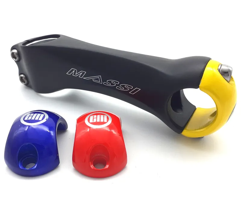 Massi Racing Ahead Stem in Black with Coloured Face Plate Shop Soiled